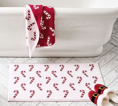 Candy Cane Bath Mat