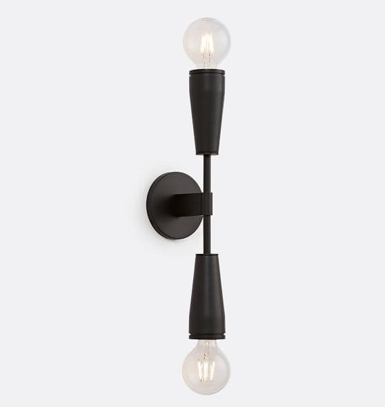Altona Bare-Bulb Double Sconce