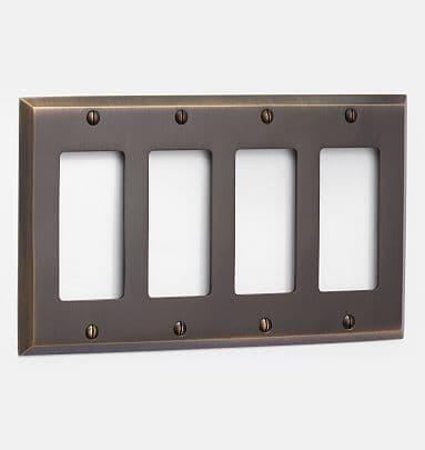 Lewis Quad GFCI Switchplate