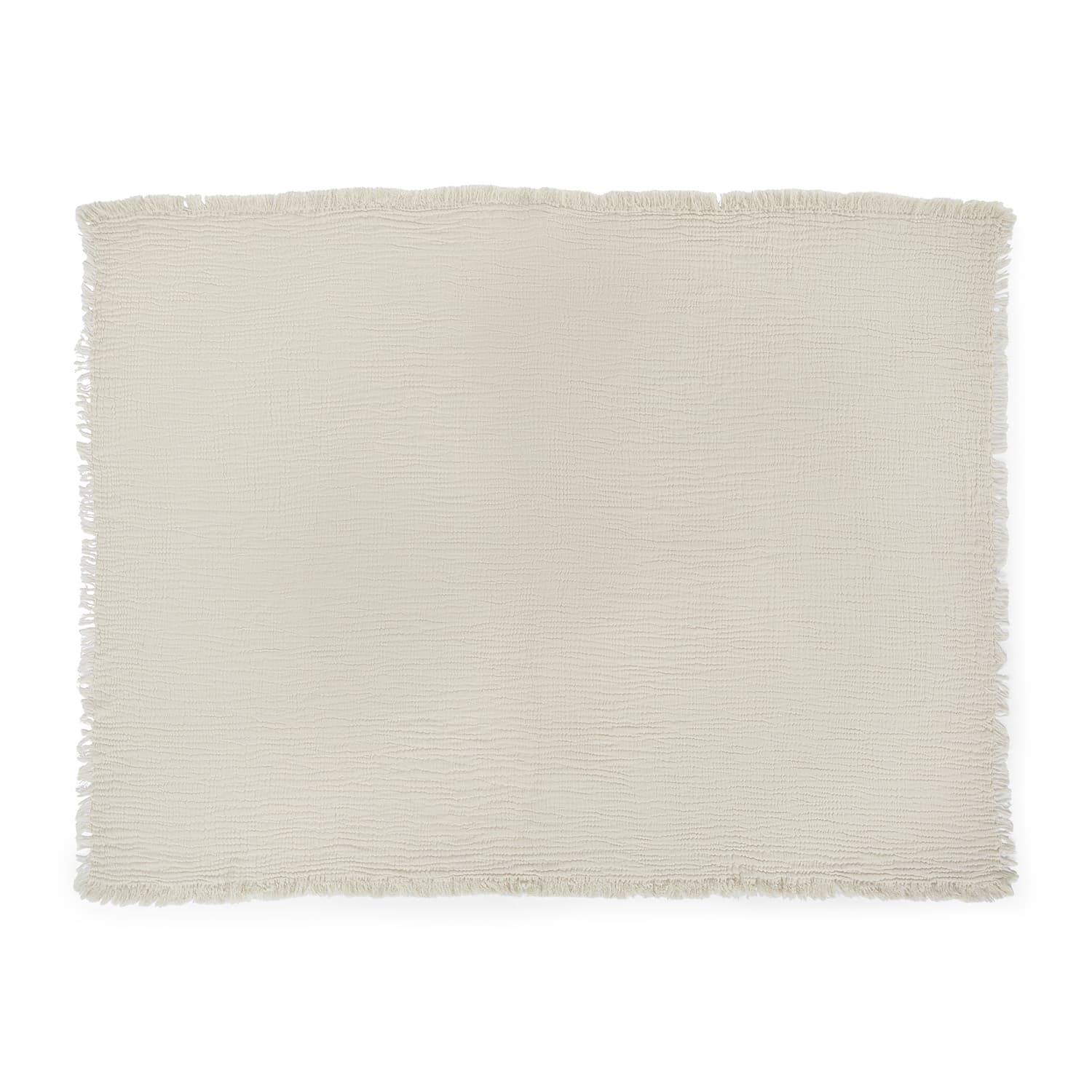 Fresno Cotton Gauze Throw - Light Taupe 