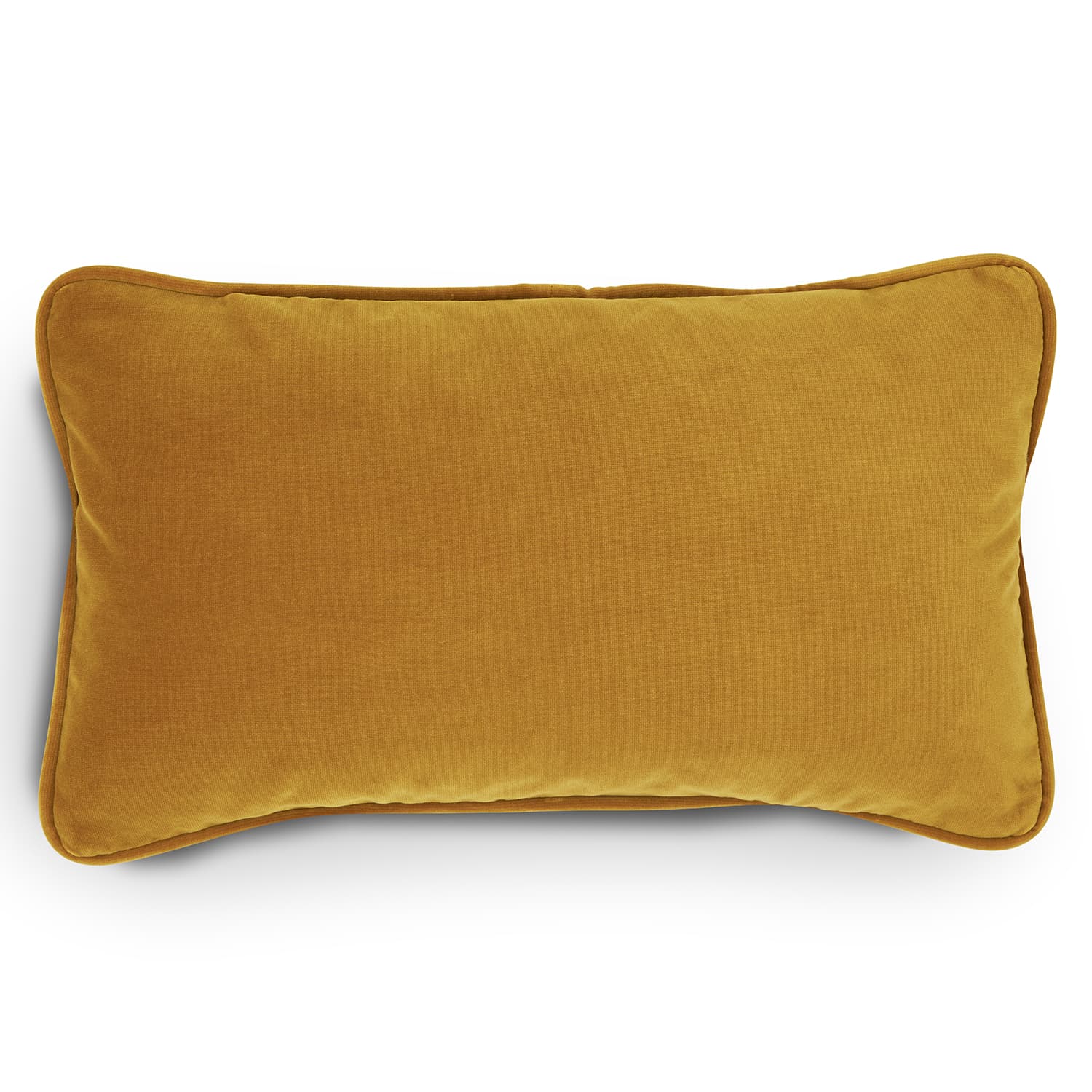 Lucca Velvet Small Pillow - Plush Yarrow Gold