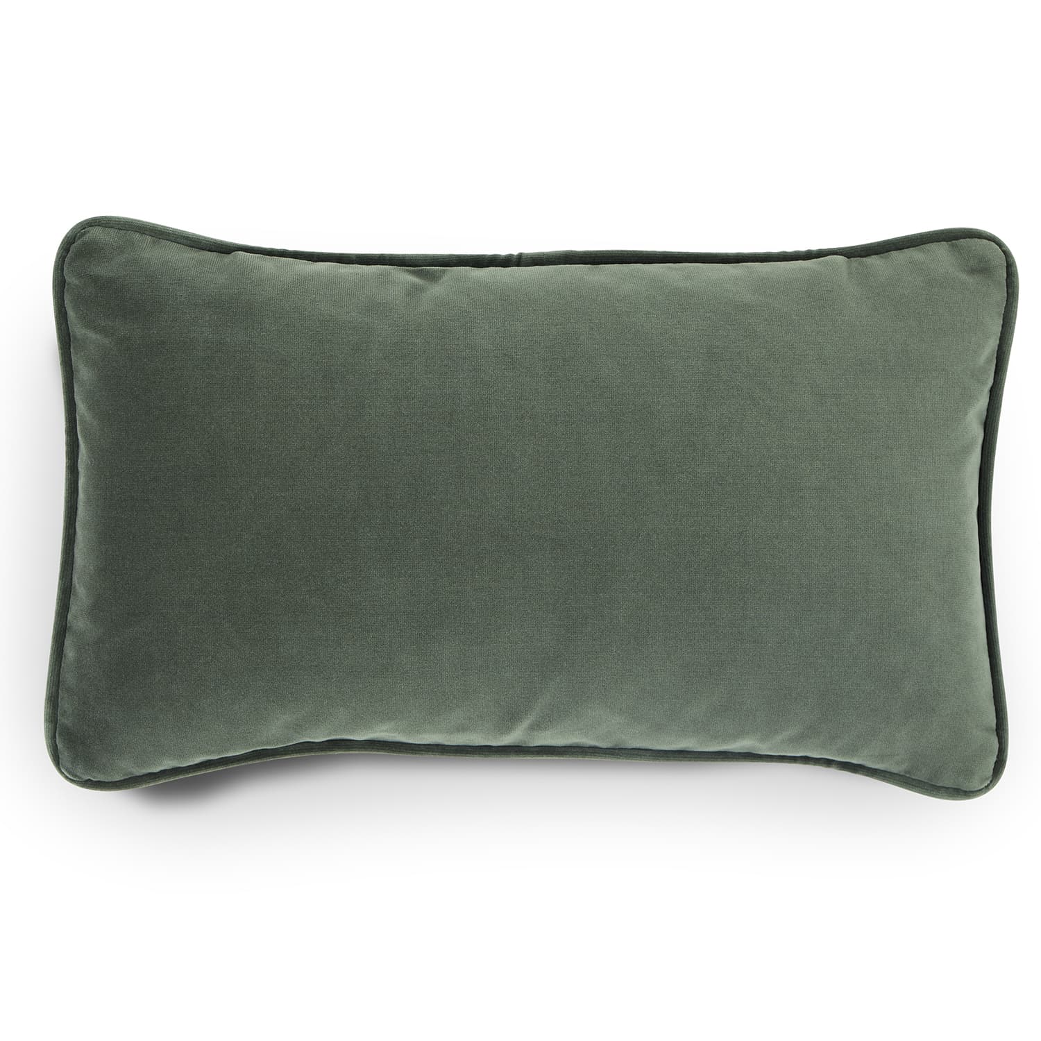 Lucca Velvet Small Pillow - Plush Pacific Green