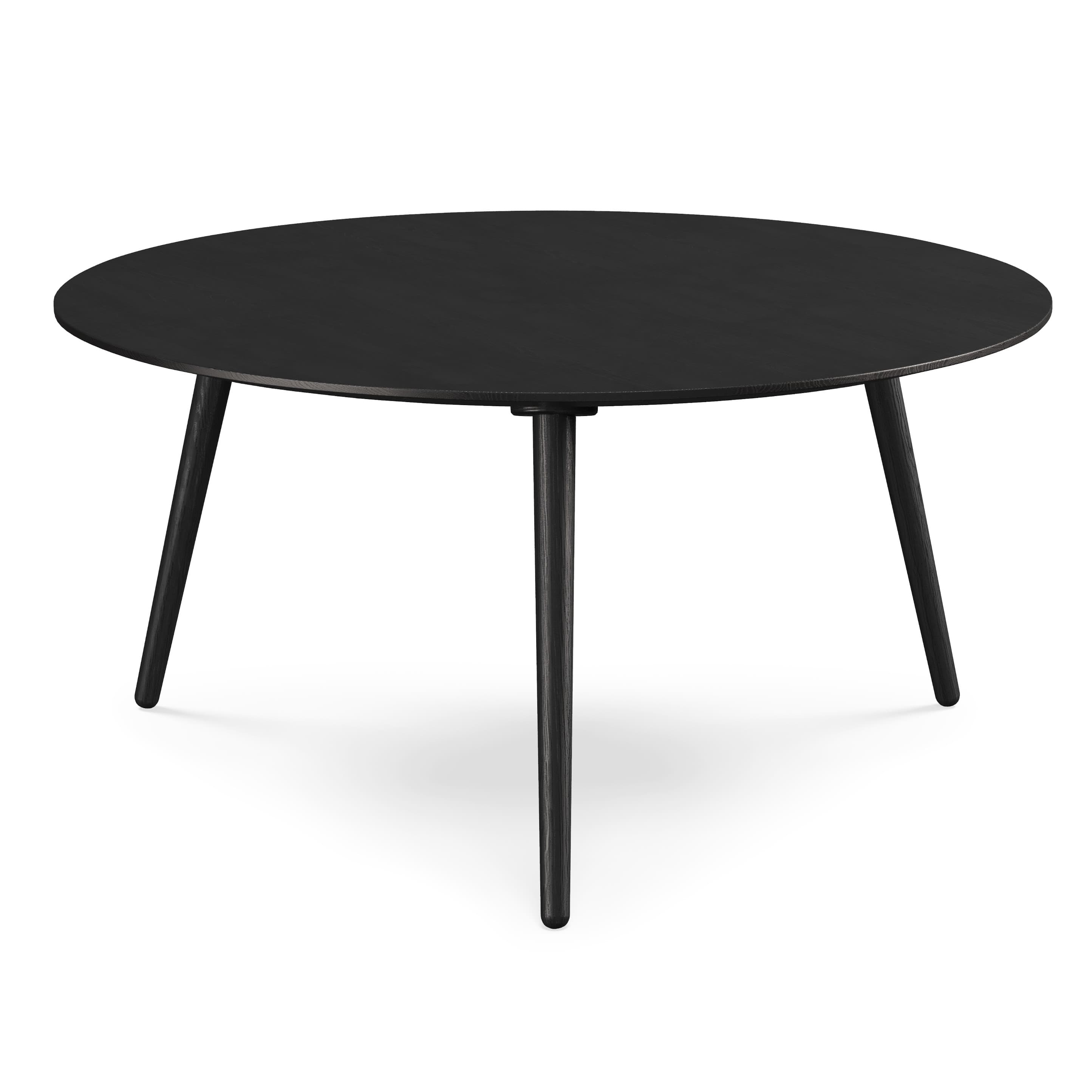 Amoeba 35.5" Round Coffee Table - Black